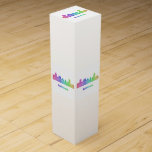 Rainbow Baltimore skyline Wine Gift Box