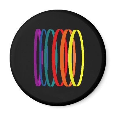 RAINBOW BANGLES - magnet by Horseshoes3