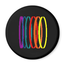 RAINBOW BANGLES - magnet by Horseshoes3 RAINBOW BANGLES - magnet
