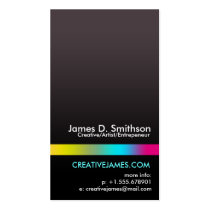 rainbow, bar, color, colorful, creative, designer, artist, corporate, clean, minimal, minimalistic, best, selling, seller, best selling, unique, art, Business Card with custom graphic design