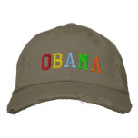 Rainbow Barack Obama Embroidered Hats