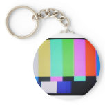 Rainbow bars TV keychain