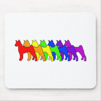 Rainbow Basenji Mousepad