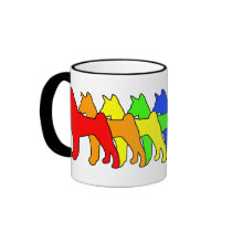 Rainbow Basenji Mug