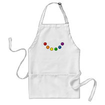 Rainbow Baubles Apron by jamieco Rainbow Baubles Apron