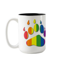 Rainbow Bear Paw Mug by LMHDesigns Rainbow Bear Paw Mug