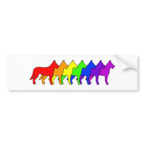 Rainbow Beauceron Bumper Stickers