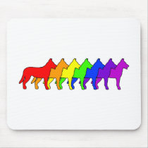Rainbow Beauceron Mousepads