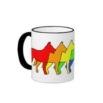 Rainbow Beauceron Coffee Mugs