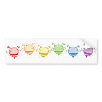 Rainbow Bee Bumper Sticker