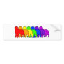 Rainbow Bernese Bumper Sticker