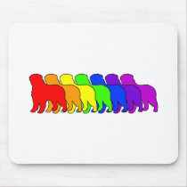 Rainbow Bernese Mouse Pads