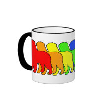 Rainbow Bernese Mugs