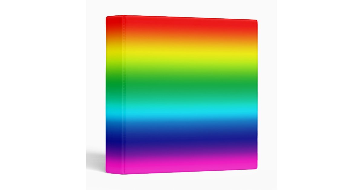 RAINBOW binder Zazzle