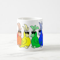Rainbow Birds mugs