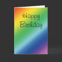 Rainbow Birthday Card