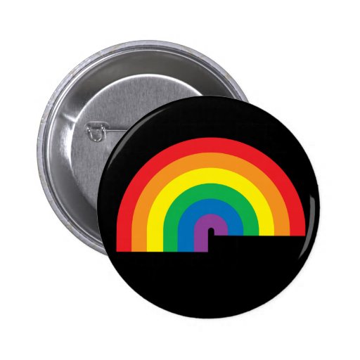 Rainbow Black Button