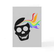 Rainbow Black Skull Cards