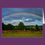 Rainbow. Blank Greeting Card cards
