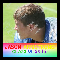 Rainbow Block Text & Photo Grad Announcement invitations