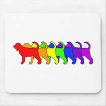 Rainbow Bloodhound mousepads