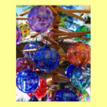 Rainbow Blown Glass Globes Color Photo Poster posters