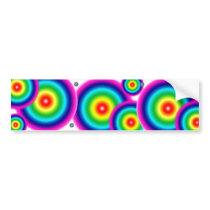 Rainbow Blur Bumper Sticker