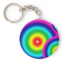 Rainbow Blur Key Chain
