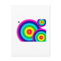 Rainbow Blur Post Cards