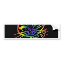 Rainbow Boo-Boo Kitty bumper stickers