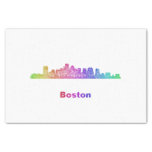Rainbow Boston skyline 10" X 15" Tissue Paper