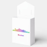 Rainbow Boston skyline Favor Box