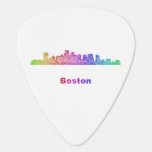 Rainbow Boston skyline Guitar Pick