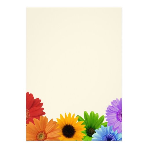Rainbow Bouquet Wedding Personalized Invitation
