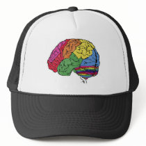 Rainbow Brain Mesh Hats