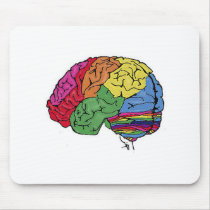 Rainbow Brain Mousepad