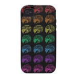 Rainbow Brains- Black casemate cases