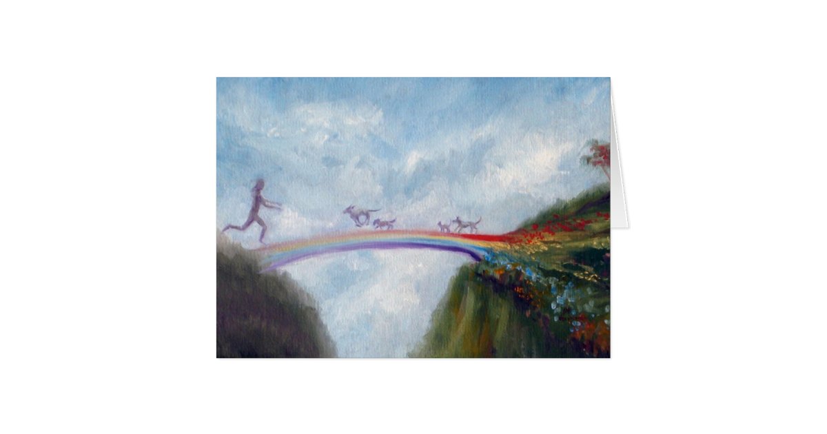 rainbow bridge dog cat heaven card by violano zazzle grid paper designs