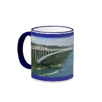 Rainbow Bridge, Niagara Falls mugs by gmlehmann Rainbow Bridge, Niagara Falls mugs