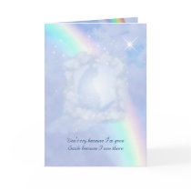 Rainbow Bridge Pet Loss customizable Card