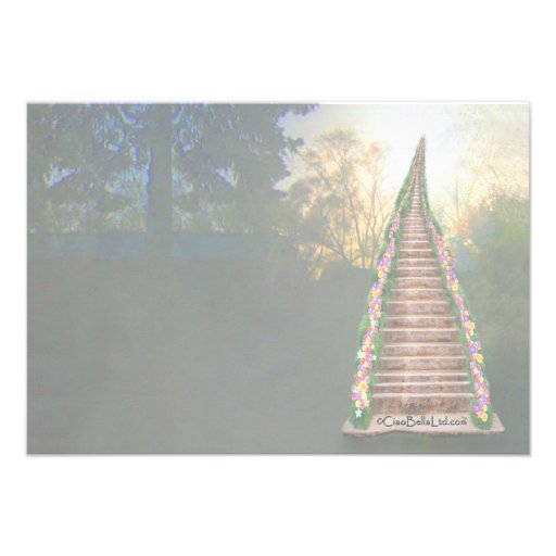 Rainbow Bridge Pet Loss Sympathy Card Custom Announcement