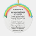 Rainbow bridge pet memorial photo Ornament