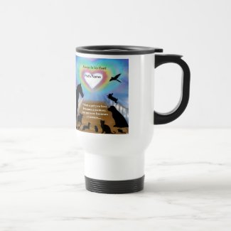 Rainbow Bridge Pets 15 Oz Stainless Steel Travel Mug