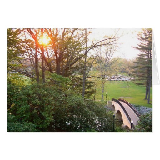 Rainbow Bridge Sunset Card