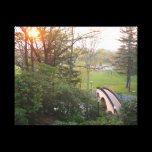 Rainbow Bridge Sunset Wrapped Canvas Stretched Canvas Print