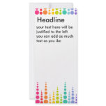 Rainbow Bubble Dots rack cards