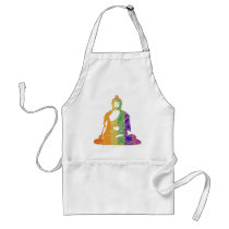 Rainbow Buddha aprons