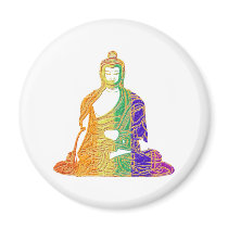 Rainbow Buddha magnets