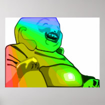 Rainbow Buddha Posters