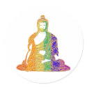 Rainbow Buddha stickers by refinish Rainbow Buddha stickers